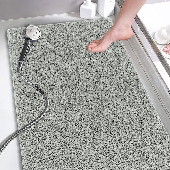 Thick Microfiber Bath Rug with Non-Slip Rubber Backing, Super Absorbent Quick-Dry Mat, Washable Shower Runner for Bathroom Decor