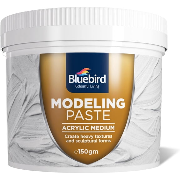 Thick Modeling Paste White 5.3 Oz / 150gm - High Density, Acrylic Medium for Texture, Thickness, and Dimension Additive