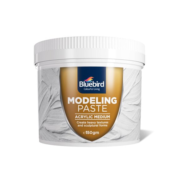 Thick Modeling Paste White 5.3 Oz / 150gm - High Density, Acrylic Medium for Texture, Thickness, and Dimension Additive