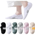 thumbnail image 1 of Thick No Show Socks for Women Athletic Ankle Socks Cushioned Running Low Cut No Show Socks Non Slip 3/6 Pairs, 1 of 1