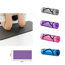 Thick Non-Skiding Yoga Mat, 23.6x9.8x0.6 Inch Small Sports Fitness Mat for Exercise, Lightweight Non-Sliping Workout Mat with Excellent Flexibility for Pain Reduction