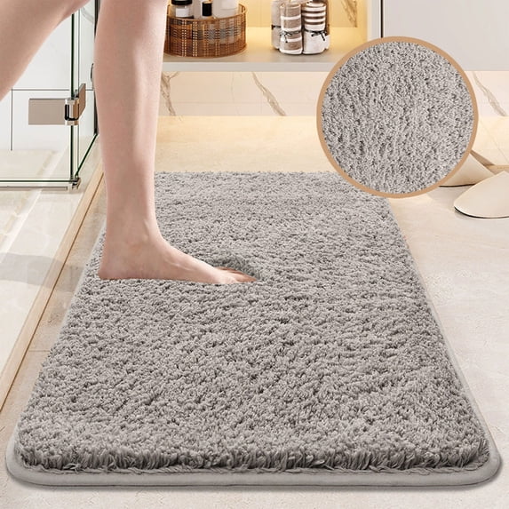 Thick Non-slip Bathroom Mat, Waterproof Bathroom Entrance Mat, Modern Minimalist Design, Highly Absorbent Floor Protection, Entryway, Wet Room, Kitchen Stair, Large Area Protection, Durable