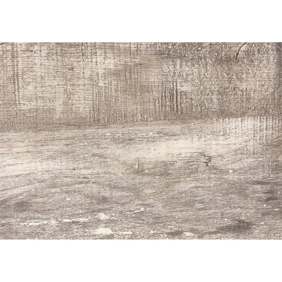Thick Paneled Taupe Reclaimed Wood-Look | Home Workspace with Smooth Drawer Glides | All-Sides Finished Computer Desk