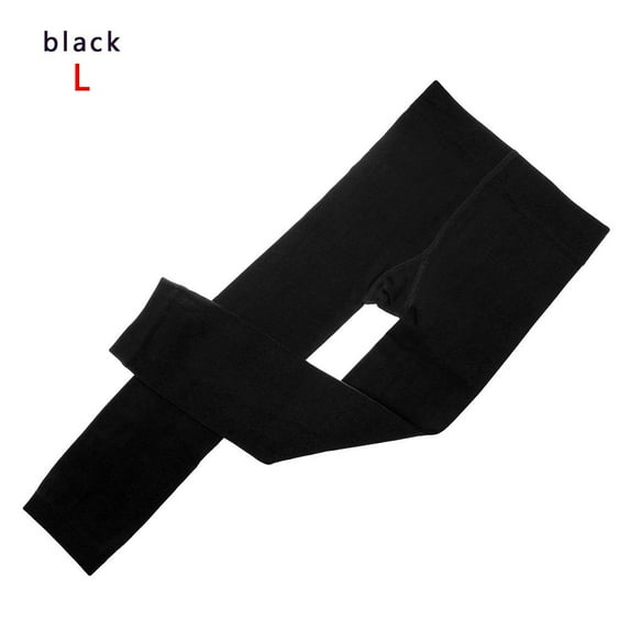 Thick Pantyhose Velvet Thermal Trousers Kids Stockings Girls Pants Children Leggings BLACK L