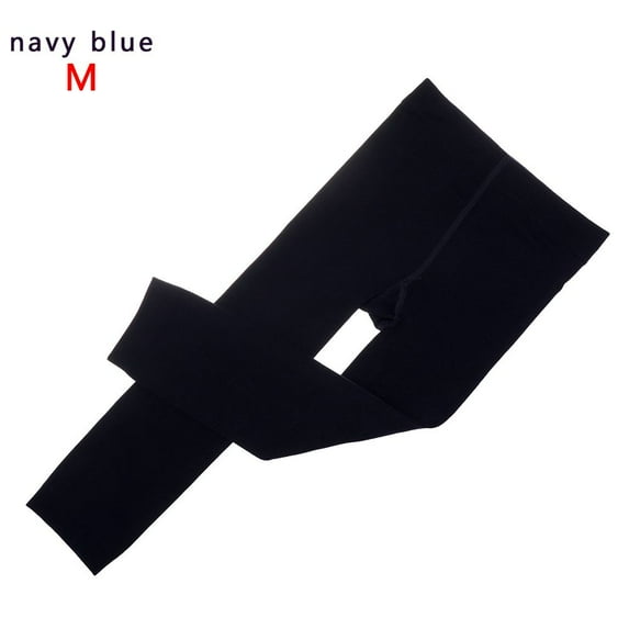 Thick Pantyhose Velvet Thermal Trousers Kids Stockings Girls Pants Children Leggings NAVY BLUE M