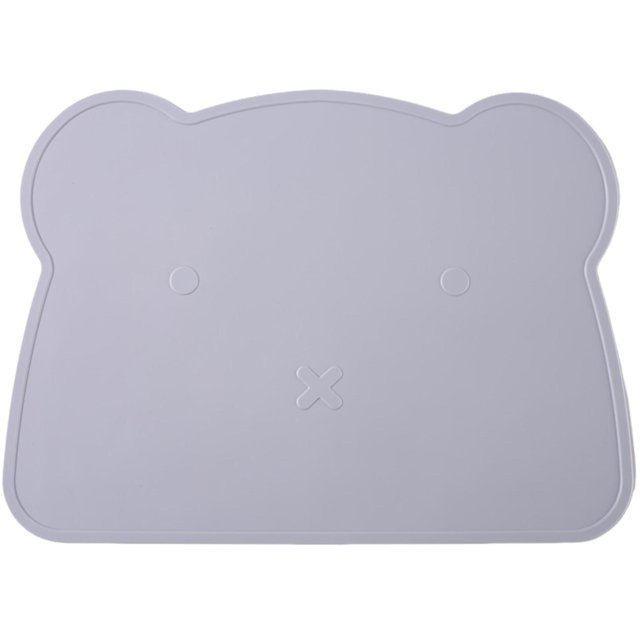 Thick Placemat Cute Bear Shape Silicone Placemat Heat Insulation Anti