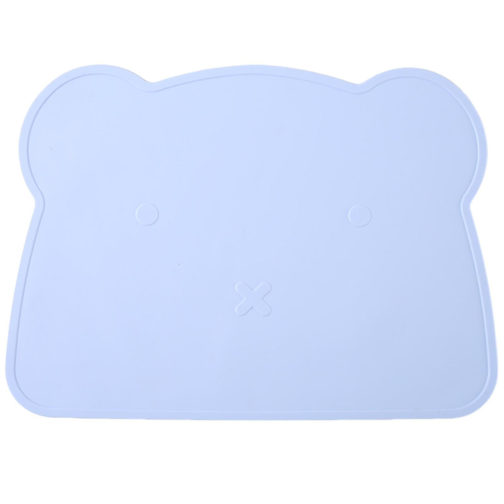 Thick Placemat Cute Bear Shape Silicone Placemat Heat Insulation Anti