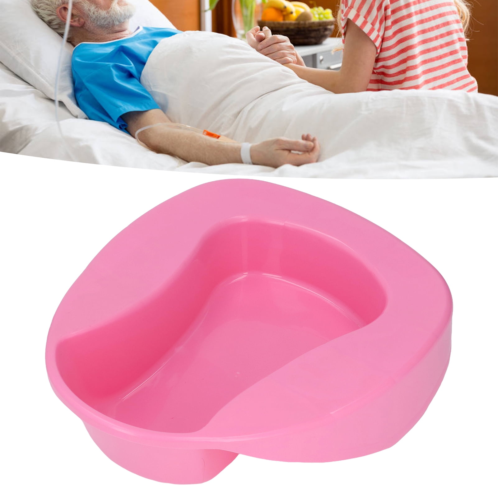 Thick Plastic Bedpan, Large Bed Pan Nursing Thicken 10 Degree Slope