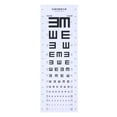 Thick Plastic Eye Chart Visual Testing Chart for Home School Eye Charts