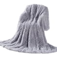 thumbnail image 1 of Thick Plush Throw Blanket, Soft Cozy Fleece Blanket for Couch and Bed, Lightweight Warm Sofa Cover, Machine Washable All Season Home Decor Blanket, 1 of 8