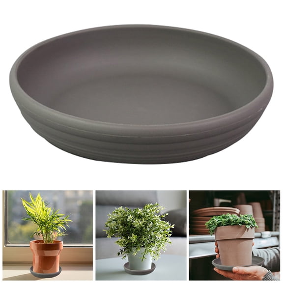 Thick Pot Saucer Tray Heavy Duty Water Collector Plate for Indoor Outdoor Garden Use