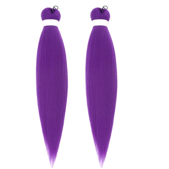 Thick Purpled Braided Hairpiece For Theme Parties Cosplay Event Lightweight Synthetic Braid Hairpiece With Gloss Finish