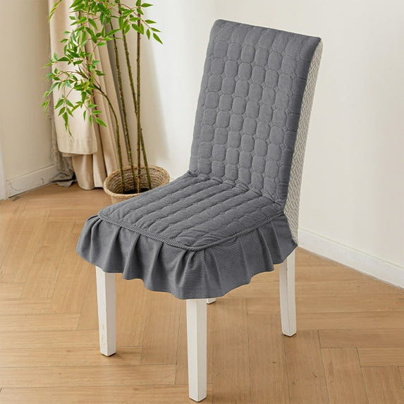 Thick Quilted Chair Seat Cushion 90x45cm Full Coverage Chair Pad with Backrest Ties Beige Polyester Thickened Non Slip Dining Office Seat Cushion Bench Sofa Floor Pillow Comfort