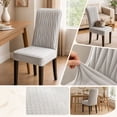 thumbnail image 1 of Thick Quilted Dining Chair Slipcovers with Padded Seat and Back, Non-Slip Full Wrap Chair Covers for Dining Room Kitchen Chairs, 1 of 7