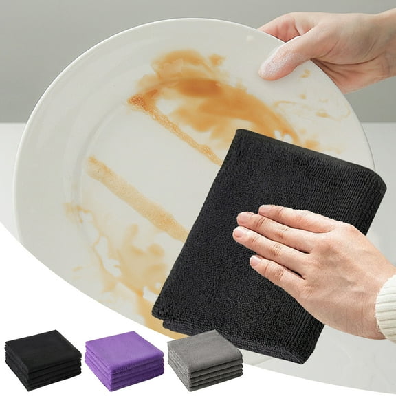 Thick Rags Kitchen Dishcloths, Absorbent Wiping Towels, Cotton Blend, Highly Absorbent, Quick Dry, Modern Kitchen, Home Cleaning, Car Detailing, Dish Wiping, Cleaning Cloths TOPLIU