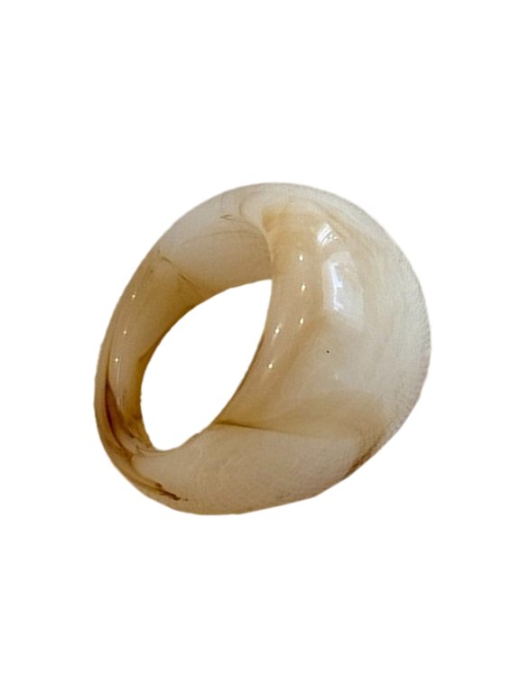 Thick Resin Rings For Women Bold Stackable Statement Finger Band Accessories