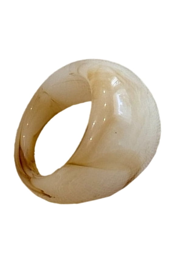 Thick Resin Rings For Women Bold Stackable Statement Finger Band Accessories