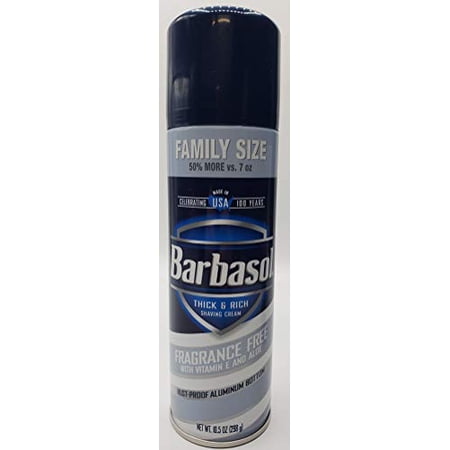Thick & Rich Shaving Cream (With E & Aloe) - Fragrance Free -10.5 Oz Can