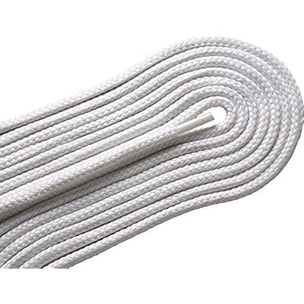Thick white shoe laces best sale