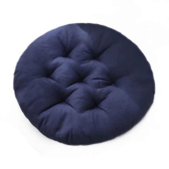 Thick Round Chair Cushion Pad, Breathable Linen Fabric for Office and Student Chairs, Soft Padding for Extended Sitting, Universal Fit 30x30cm, Easy-Clean Removable Cover