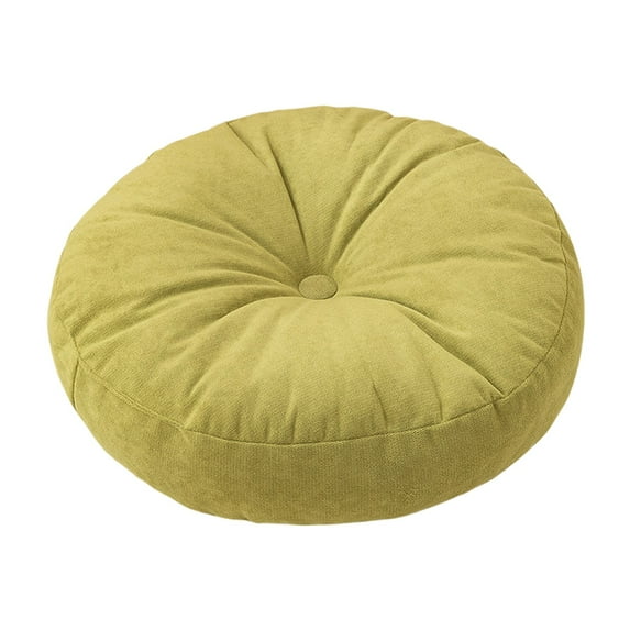 Thick Round Floor Cushion 16x16in Washable Pad Ottoman for Tatami Balcony Windowsill Decor Indoor Outdoor Seat Pillow Durable Fabric Cover