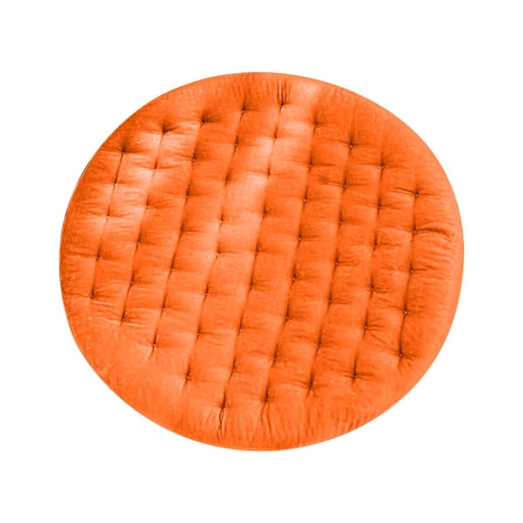 Thick Round Seat Cushion for Kitchen Dining Chairs 17x17 Inch Detachable Circle Stool Pads with Removable Cover Anti Slip Bistro Foam Cushion