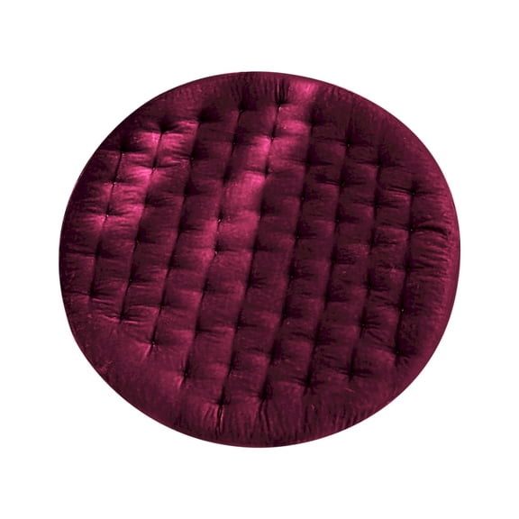 Thick Round Seat Cushion for Kitchen Dining Chairs 17x17 Inch Detachable Circle Stool Pads with Removable Cover Anti Slip Bistro Foam Cushion
