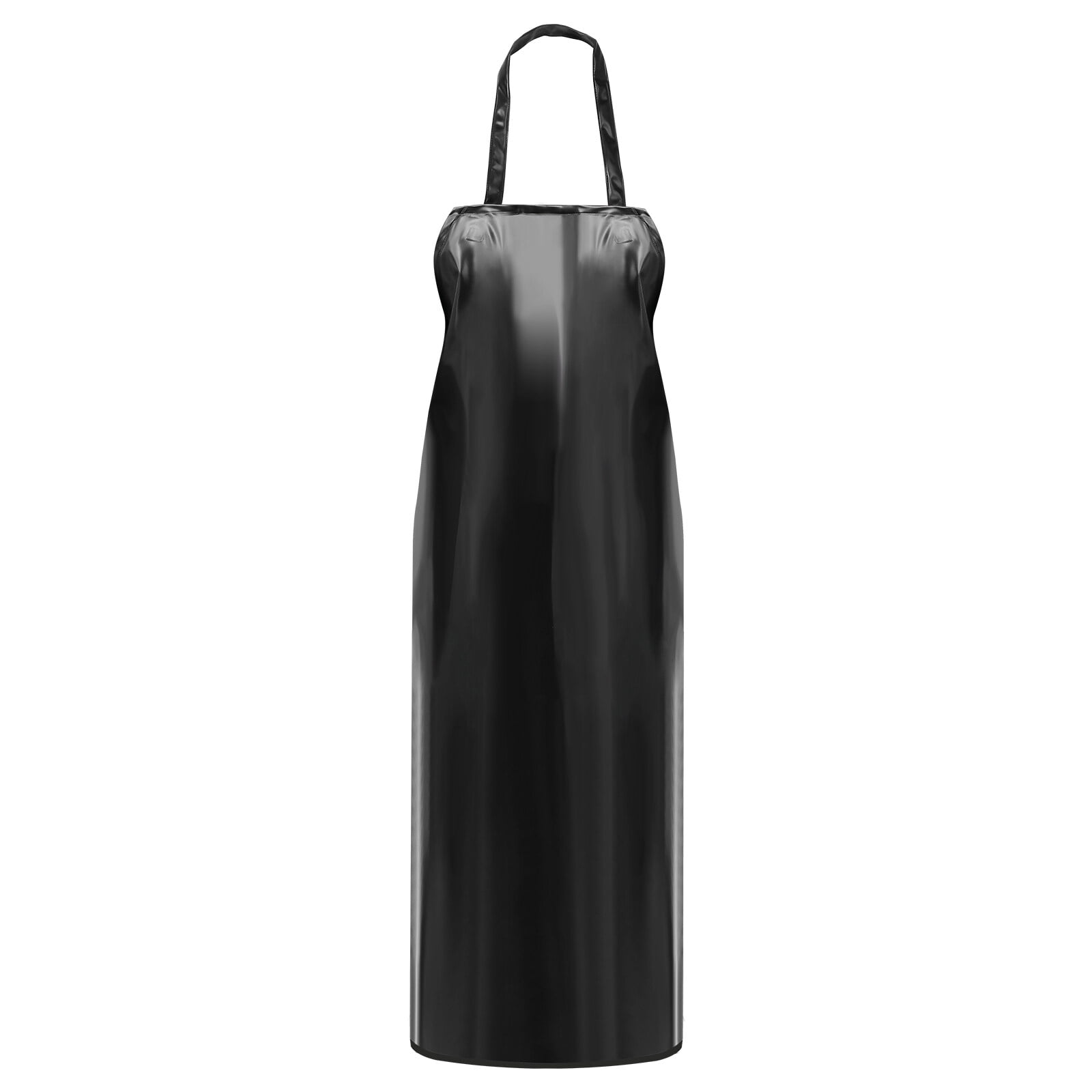 Thick Rubber Apron, 53.5 Inch x 24 Inch Waterproof Apron, Adjustable ...