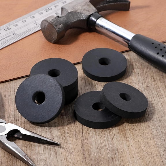 Thick Rubber Washers Black Rubber Round Vibration Isolation Multi-Purpose Rubbers Spacers for Car Accessories, Motor, Home, Screws, Bolts