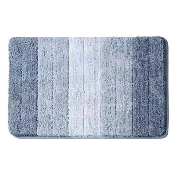 Thick Shower Mat Gradient Color Bath Mat Modern Quick Drying Soft Anti-slip Thick Super Absorbent Entry Door Shower Rug Floor Pad for Bathroom