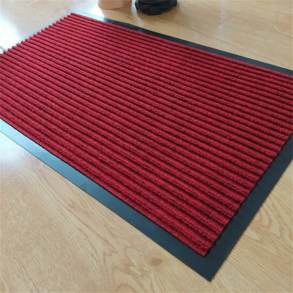 Thick Silk PVC Polypropylene Carpet Floor Mat Doormat 1Pc Polyester Carpet,Red,Polyester