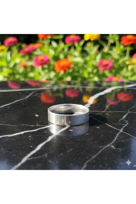 Thick Simple Silver Ring – 925 Sterling Silver Wide Band | Minimalist Stacking Ring, Unisex Cigar Band, Wedding or Everyday Jewelry