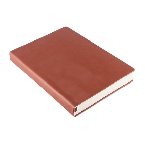 Thick Sketchbook 660 Pages Notebook Soft Faux Leather Cover Journal, Paper Notepad Drawing Book Memo Writing Sketch Pad Diary Notebook (Brown)