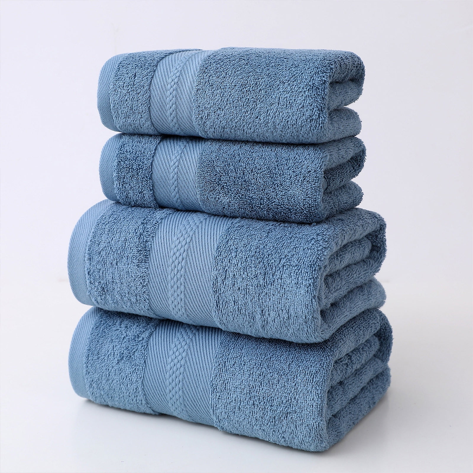 Thick Soft Absorbent Bath Towel Set, Large Household Wash Face Gift Towel, 100% Cotton, Ultra Soft, Highly Absorbent, Modern Minimalist, Family Bathroom, Daily Use, Luxurious Spa Experience TOPLIU