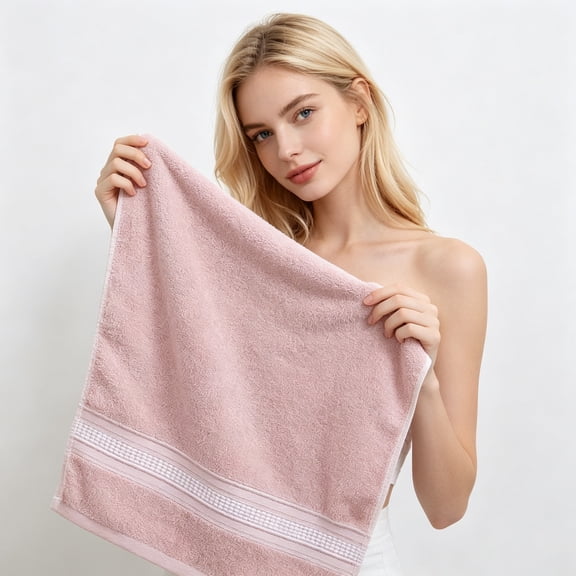 Thick Soft Bath Towel Super Absorbent Lint Free Quick Dry Face Wash Towel 35x75cm for Adults Home Daily Use