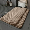 thumbnail image 1 of Thick Soft Non-Slip Bath Mat, Wuztai Water Absorbent Washable Bath Rug for Back of Foot Rubbing, 16x23.62in Bathroom Shower Mat with Full Wrap PVC Backing, Khaki, 1 of 7