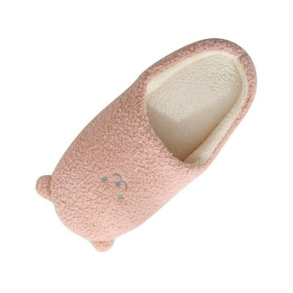 Thick Soft Non Slip Cotton Home Slippers Soft Plush House Slippers Indoor Outdoor