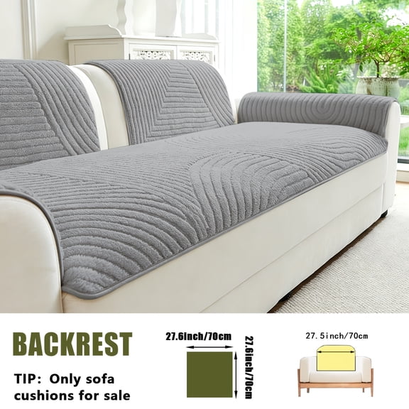 Thick & Soft Plush Sofa Cushion, Pet-Friendly Non-Slip Sofa Slipcover, Machine Washable All-Season Modern Minimalist for Living Room or Bedroom