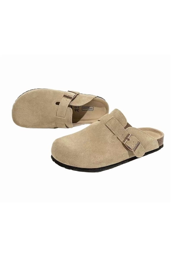 Thick Sole Birken-Style Clogs, Casual Closed-Toe Slip-On Sandals with Cushioned Footbed, Comfortable Backless Mule Shoes for Indoor & Outdoor Everyday Wear
