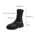 thumbnail image 1 of Thick Sole Knee High Boots For Women Chunky Heel Black Long Boots Leather Knight Boots Fashion Winter Shoes, 1 of 10