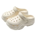 thumbnail image 1 of Thick Sole Platform Clogs For Women And Men Unisex Breathable Casual Walking Shoes Lightweight Soft Comfort Slides, 1 of 3
