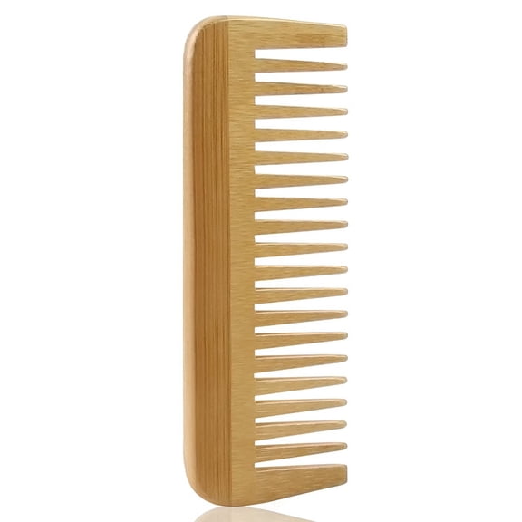 Thick Solid Wood Comb Wide Tooth Comb Portable Styling Massage Anti-Static Hair Comb Handleless Hairdressing Comb