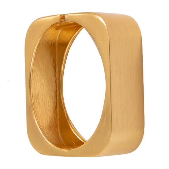 Thick Square Bangle Bracelet For Women Glossy Fashion Jewelry Accessory