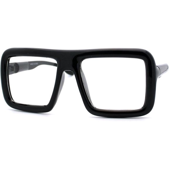 Thick Square Glasses Clear Lens Eyeglasses Frame Super Fashion
