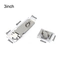 thumbnail image 1 of Thick Stainless Steel Lock Plate Furniture Accessories Anti-theft Door Lock, 1 of 10