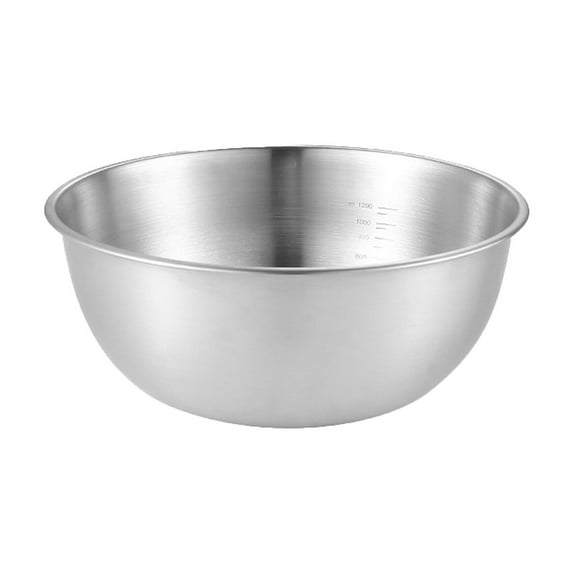 Thick Stainless Steel Mixing Bowls Set 1 Pack Small Flat Bottom Stackable Nesting Bowls for Cooking Baking Salad Serving Home Kitchen Refrigerator Food Storage Organizer Dishwasher Safe