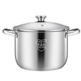 thumbnail image 1 of Thick Stock Pot Stainless Steel Stockpot Multifunction Soup Pot Durable Steamed Pot Cookware Pot for Home Kitchen Cooking Restura, 1 of 8