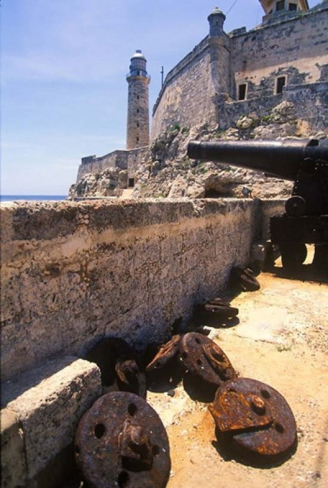 Thick Stone Walls El Morro Fortress La Havana Cuba Canvas Art - Greg Johnston DanitaDelimont (12 x 17)