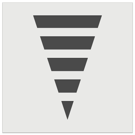 Thick Striped Pennant DIY Cookie Wall Craft Stencil - 3.5 Inch