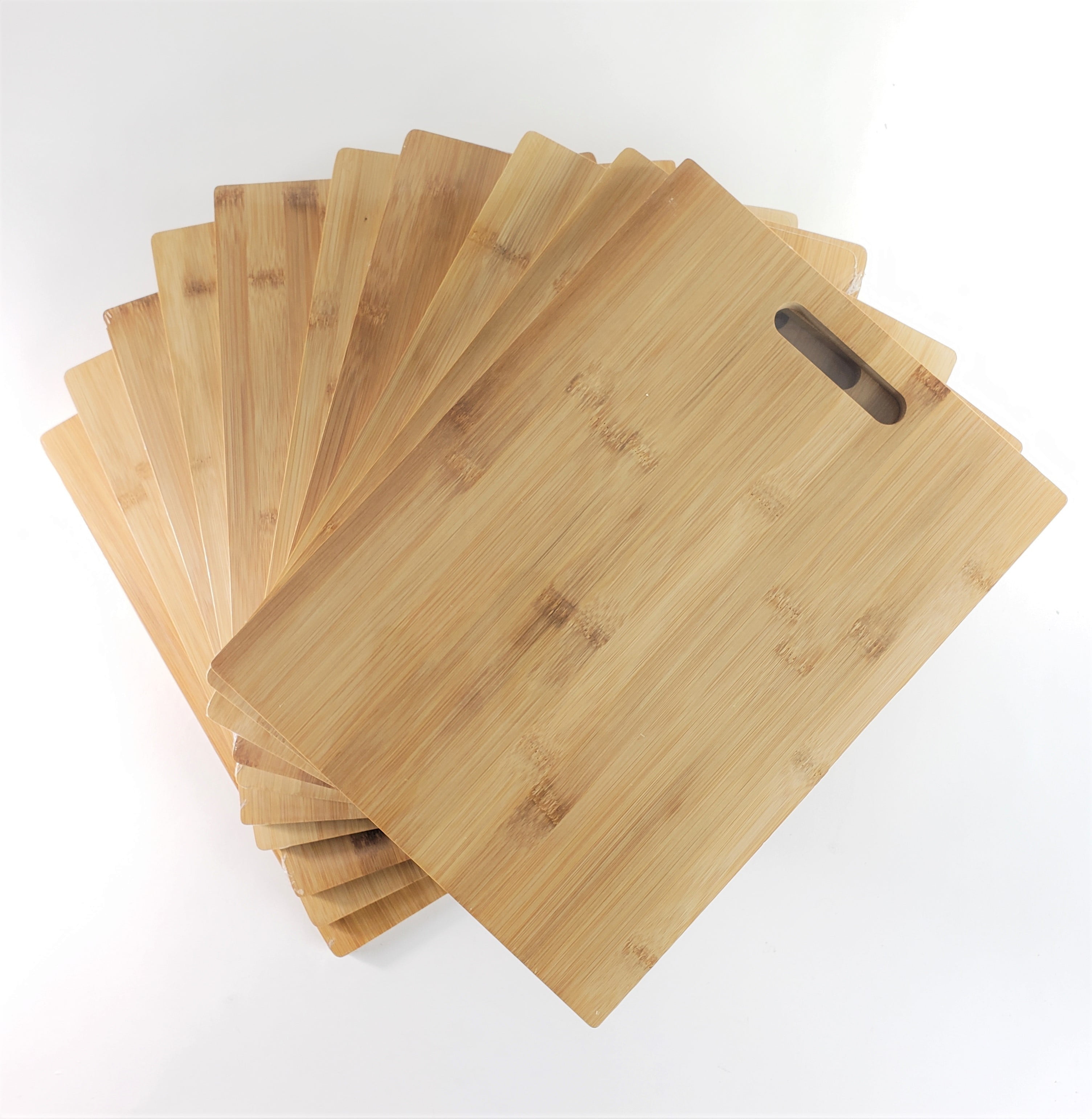 Thick Sturdy Bulk 15X11 Rectangular Plain Bamboo Cutting Boards (Set of  10) | For Customized Engraving Gifts | Wholesale Premium Blank Board